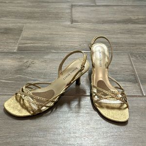 Karen Scott sparkly gold heels